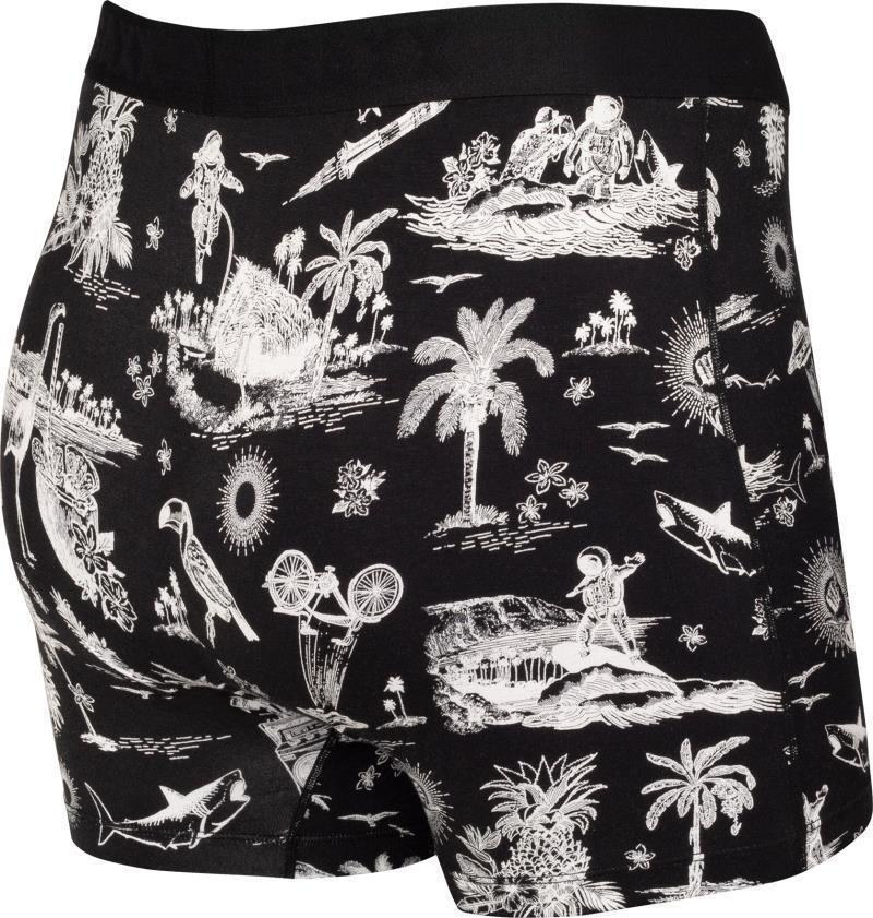 Ultra Super Soft Boxer Brief Fly, 5" Inseam - Mens - Black Astro Surf And Turf 2