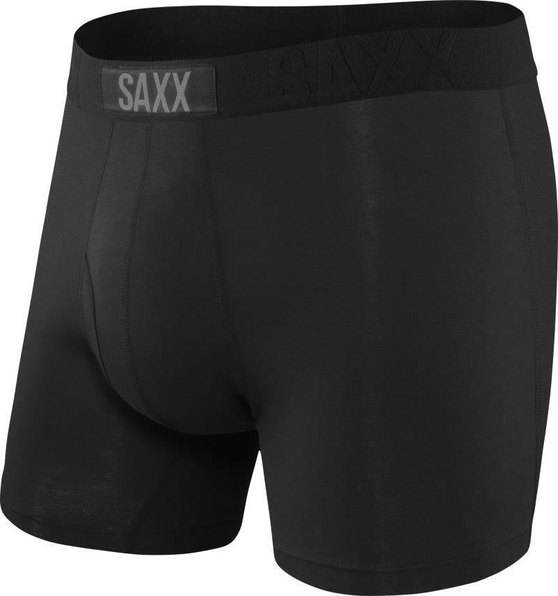 Ultra Super Soft Boxer Brief Fly, 5" Inseam - Mens - Black / Black 1