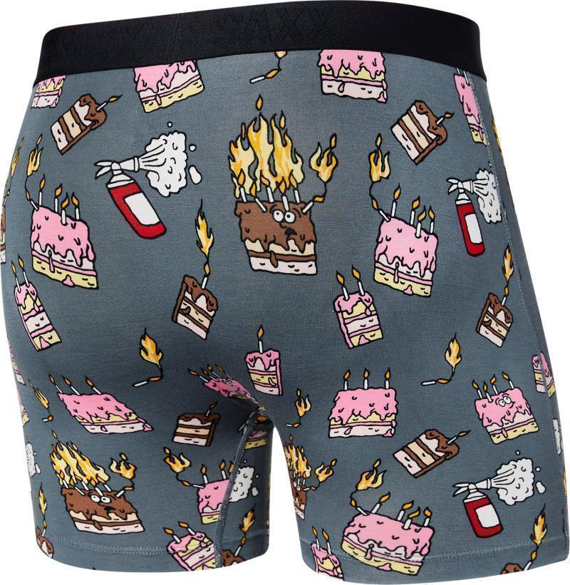 Ultra Super Soft Boxer Brief Fly, 5" Inseam - Mens - Fired Up-Turbulence 2