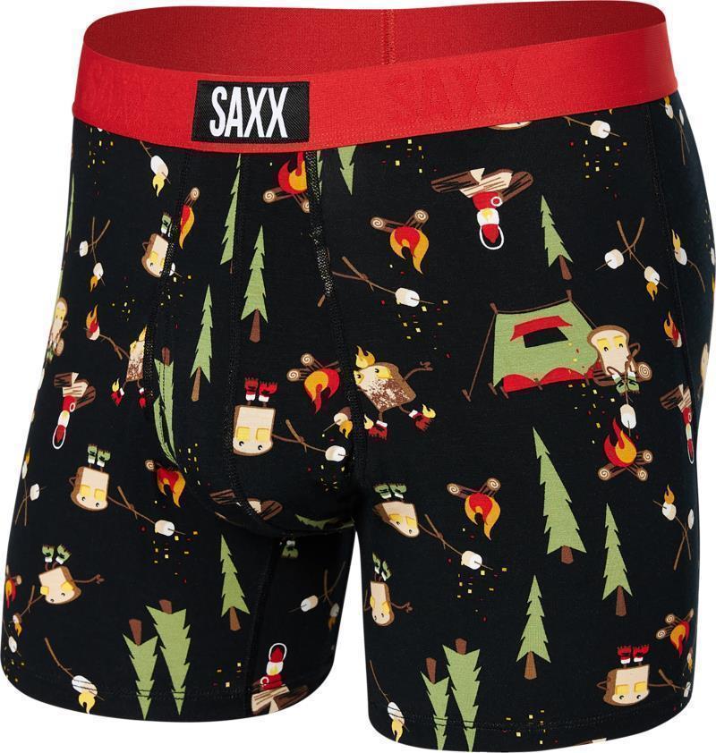 Ultra Super Soft Boxer Brief Fly, 5" Inseam - Mens - Lets Get Toasted-Black 1