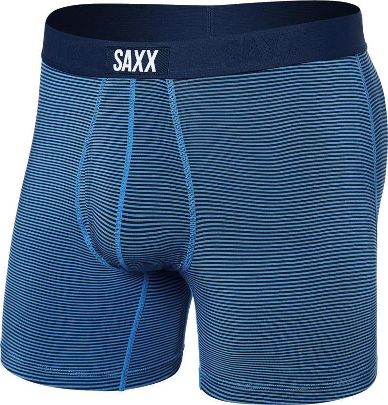 Ultra Super Soft Boxer Brief Fly, 5" Inseam - Mens - Mini Stripe-Granada Sky 1