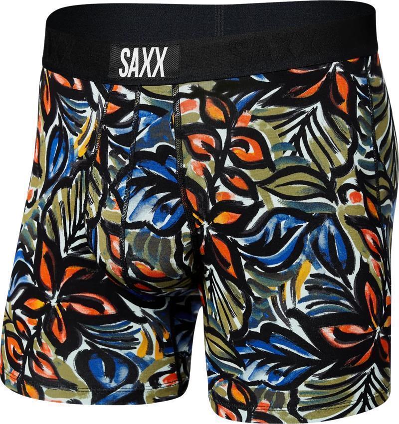 Ultra Super Soft Boxer Brief Fly, 5" Inseam - Mens - Painterly Paradise-Multi 1