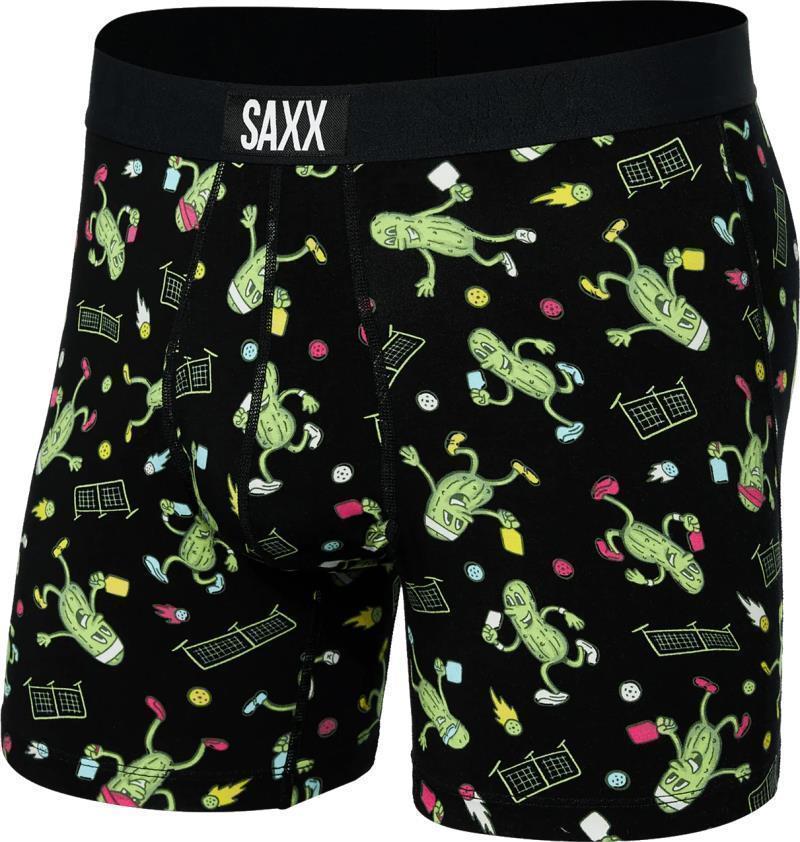 Ultra Super Soft Boxer Brief Fly, 5" Inseam - Mens - Pickleball-Black 1