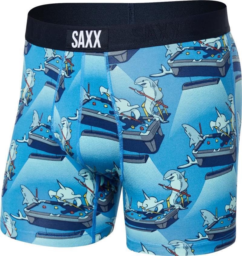 Ultra Super Soft Boxer Brief Fly, 5" Inseam - Mens - Pool Shark Pool-Blue 1