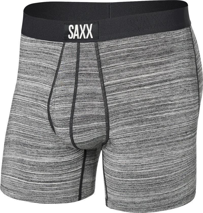 Ultra Super Soft Boxer Brief Fly, 5" Inseam - Mens - Spacedye Heather-Grey 1