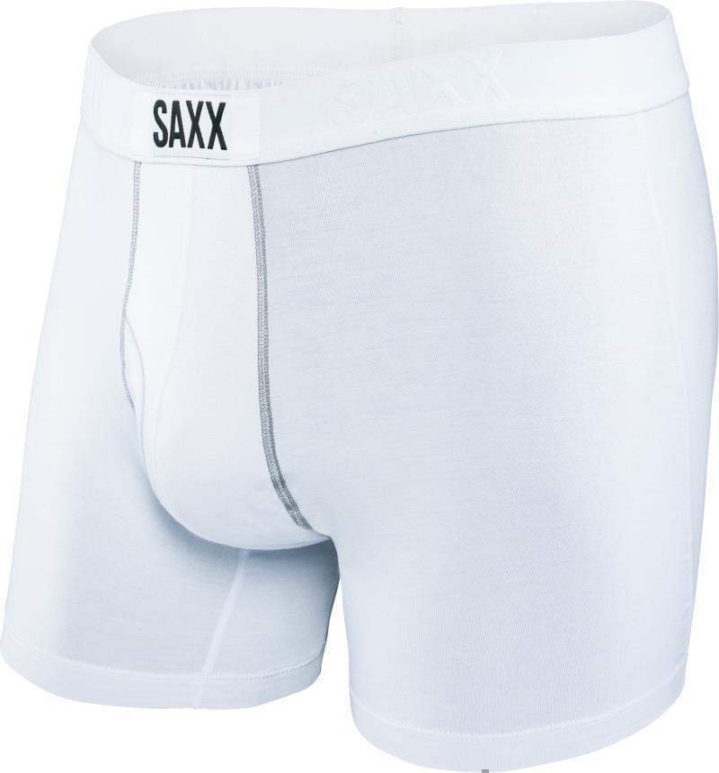 Ultra Super Soft Boxer Brief Fly, 5" Inseam - Mens - White 1