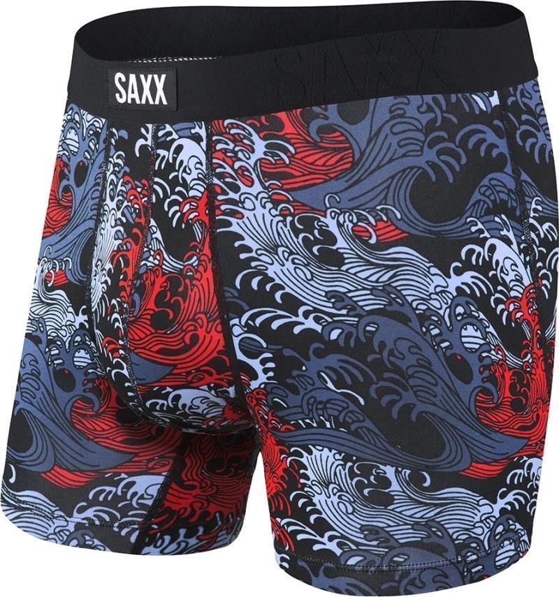 Undercover Boxer Brief Fly, 5" Inseam - Mens - black great wave 1