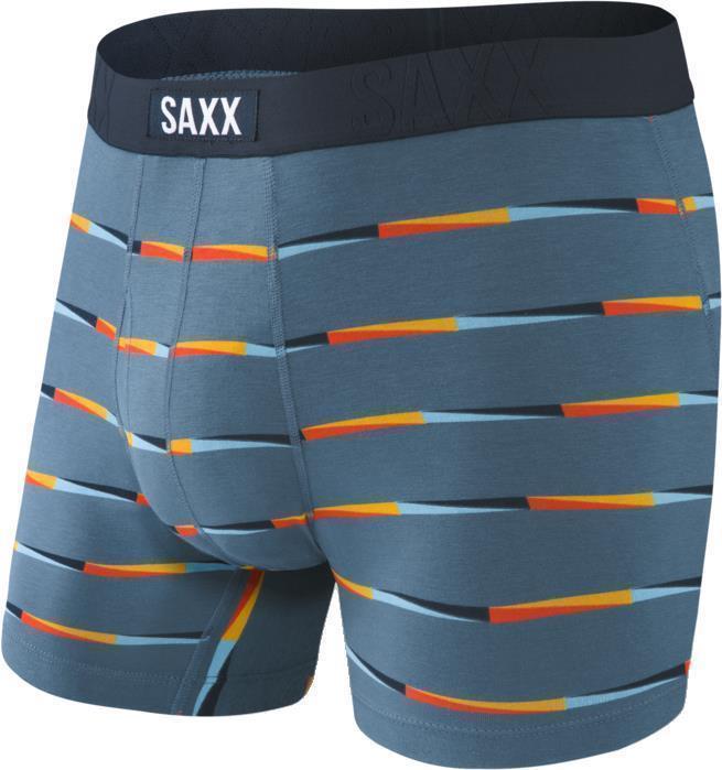 Undercover Boxer Brief Fly, 5" Inseam - Mens - blue flag stripe 1