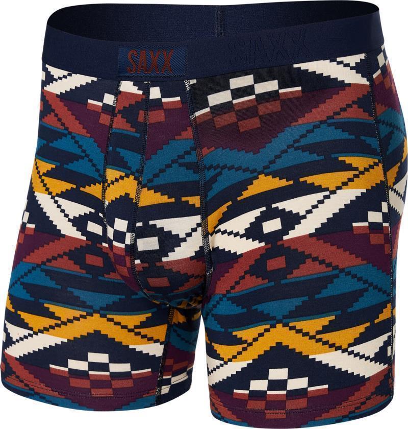 Vibe Super Soft Boxer Brief, 5" Inseam - Mens - Asher Geo-Ocean Multi 1