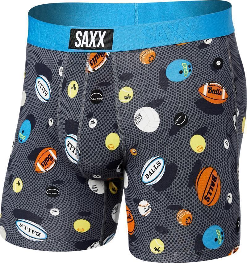Vibe Super Soft Boxer Brief, 5" Inseam - Mens - Balls To The Walls-Black 1