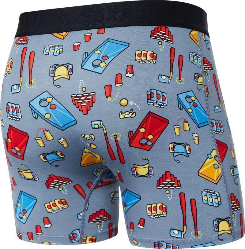 Vibe Super Soft Boxer Brief, 5" Inseam - Mens - Beer Olympics-Grey 2