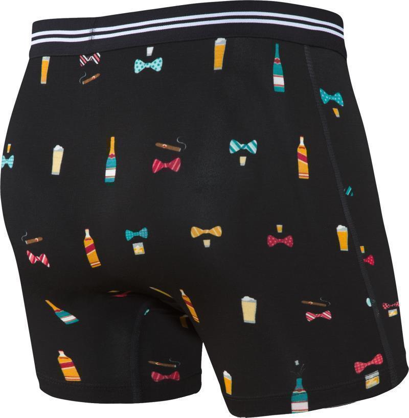 Vibe Super Soft Boxer Brief, 5" Inseam - Mens - Black Bowties N Booze 2