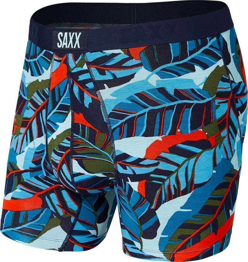 Vibe Super Soft Boxer Brief, 5" Inseam - Mens - Blue Pop Jungle 1