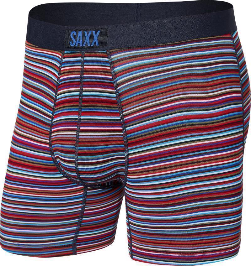 Vibe Super Soft Boxer Brief, 5" Inseam - Mens - Blue Vibrant Stripe 1