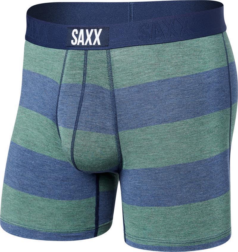 Vibe Super Soft Boxer Brief, 5" Inseam - Mens - Blue / Green Ombre Rugby 1