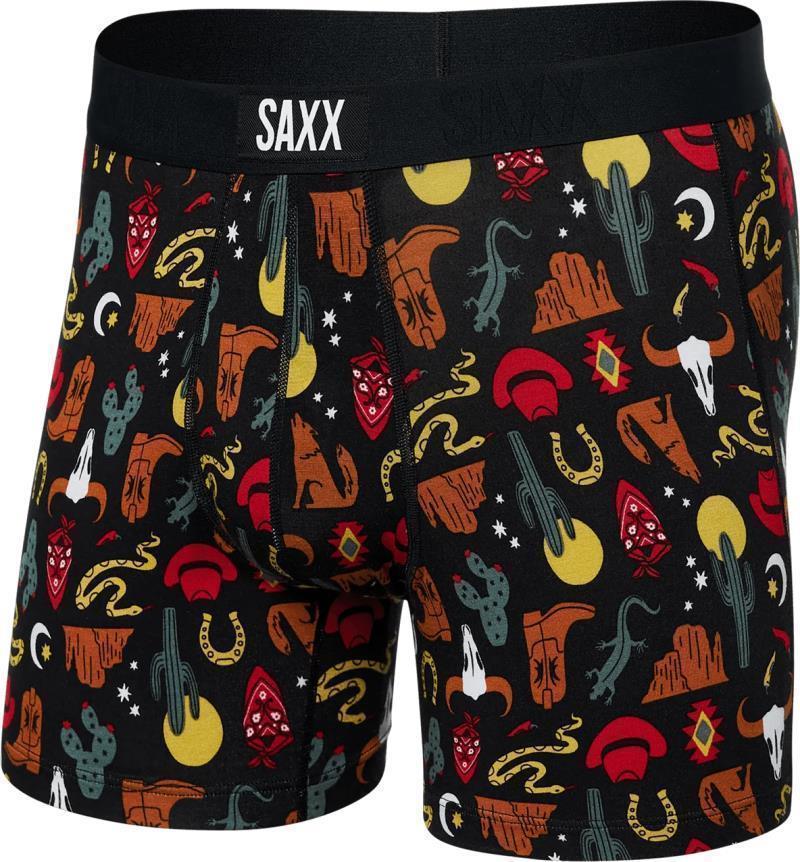 Vibe Super Soft Boxer Brief, 5" Inseam - Mens - Desert Daze-Faded Black 1