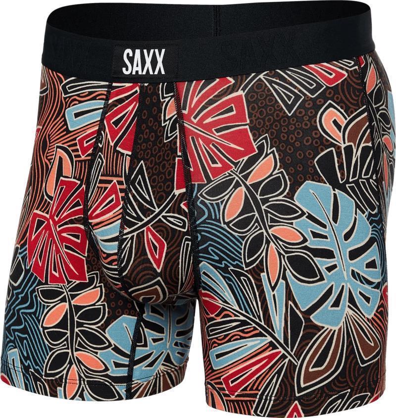 Vibe Super Soft Boxer Brief, 5" Inseam - Mens - Desert Palms-Red Multi 1