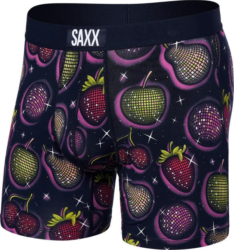 Vibe Super Soft Boxer Brief, 5" Inseam - Mens - Disco Fruit-Maritime Blue 1
