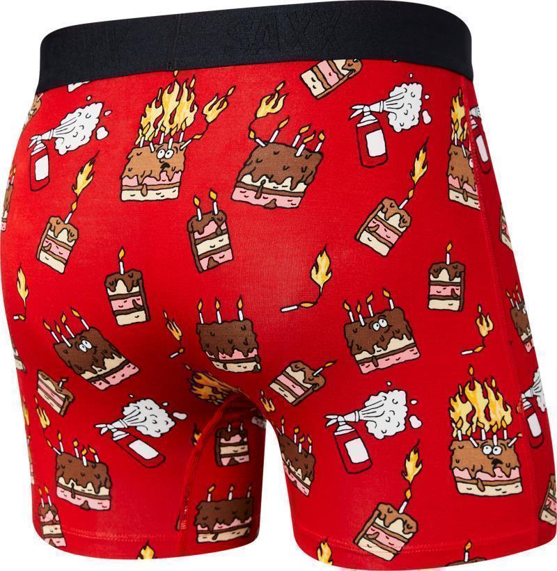 Vibe Super Soft Boxer Brief, 5" Inseam - Mens - Fired Up-Red 2
