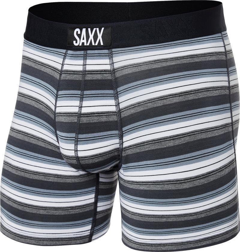 Vibe Super Soft Boxer Brief, 5" Inseam - Mens - Freehand Stripe-Grey 1