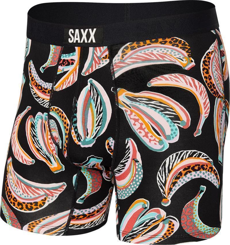 Vibe Super Soft Boxer Brief, 5" Inseam - Mens - Gone Bananas-Black 1