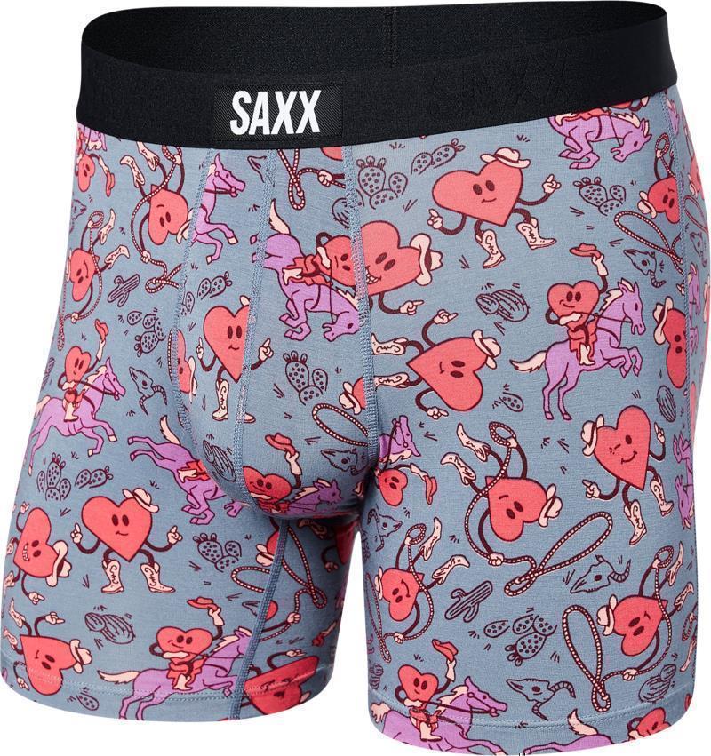 Vibe Super Soft Boxer Brief, 5" Inseam - Mens - I Heart Cowboys-Grey 1