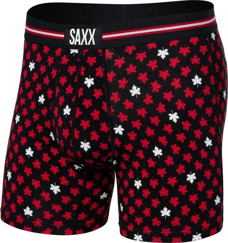 Vibe Super Soft Boxer Brief, 5" Inseam - Mens - Maple Leaf-Black 1