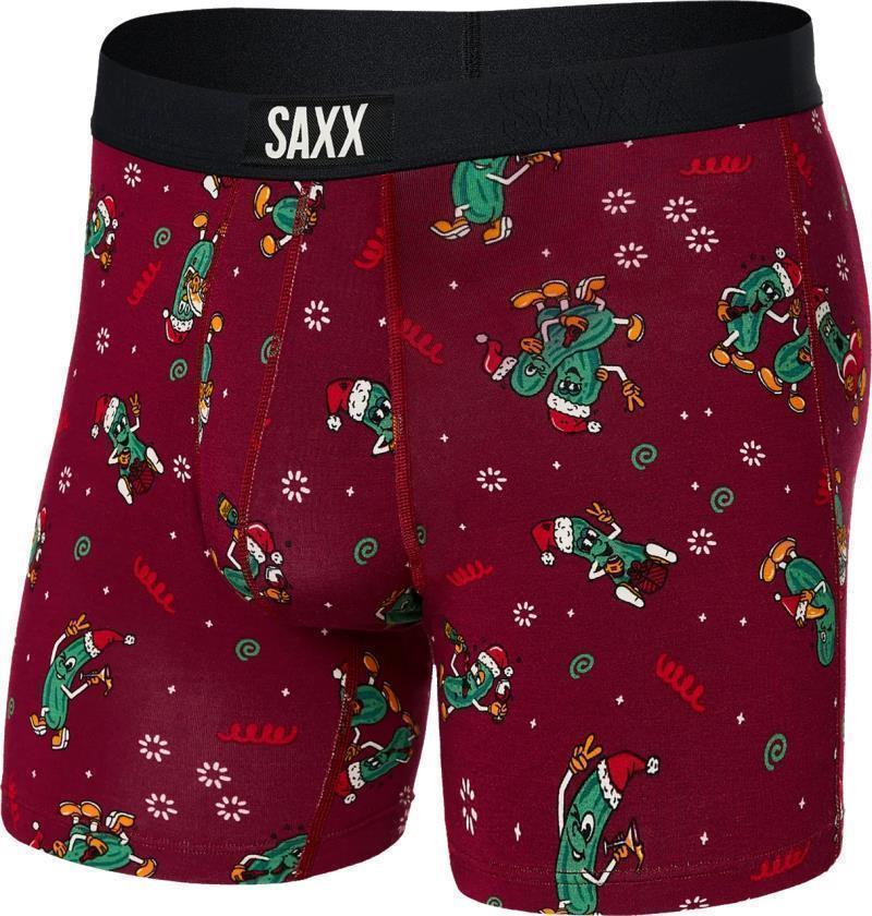Vibe Super Soft Boxer Brief, 5" Inseam - Mens - Pickled-Merlot 1