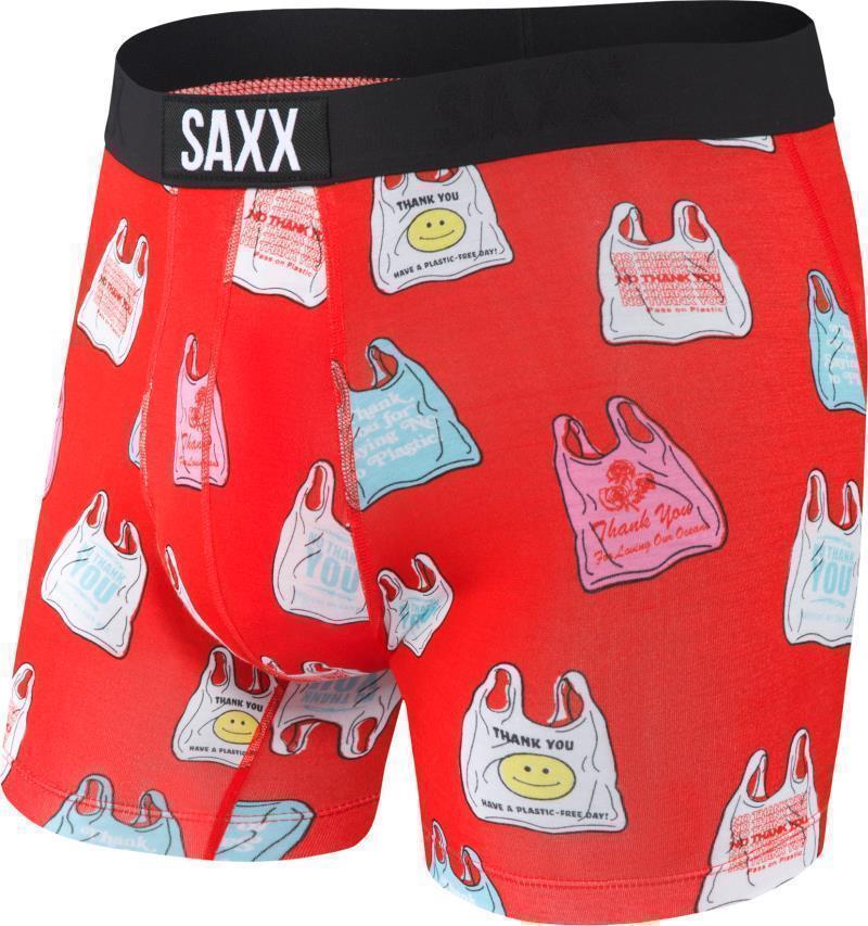 Vibe Super Soft Boxer Brief, 5" Inseam - Mens - Red No Thank You 1