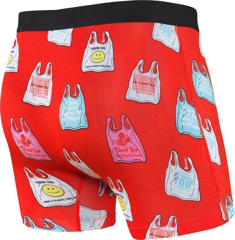 Vibe Super Soft Boxer Brief, 5" Inseam - Mens - Red No Thank You 2