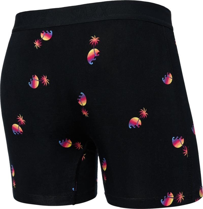 Vibe Super Soft Boxer Brief, 5" Inseam - Mens - Sunset Waves-Black 2