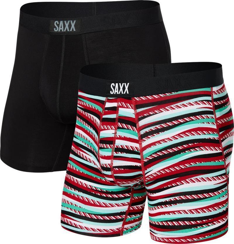 Vibe Super Soft Boxer Brief, 5" Inseam - Mens - 2 Pack - Sugar Buzz / Black 1