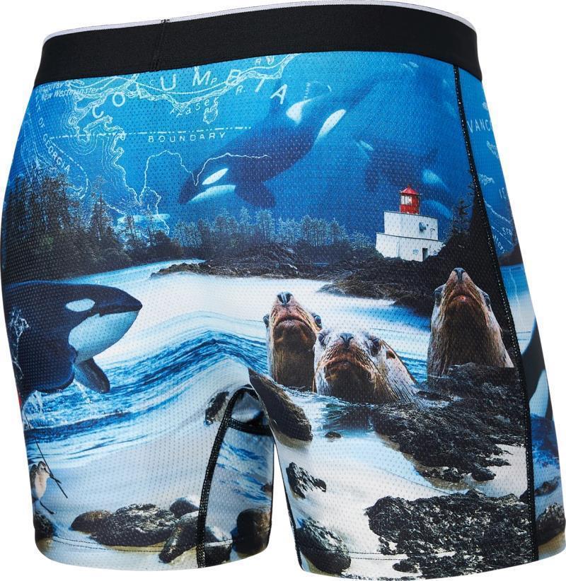 Volt Breathable Mesh Boxer Brief, 5" Inseam - Mens - Vancouver Island-Multi 2
