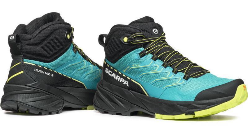Rush 2 Mid GTX - Womens - Baltic Blue / Sunny Lime 4