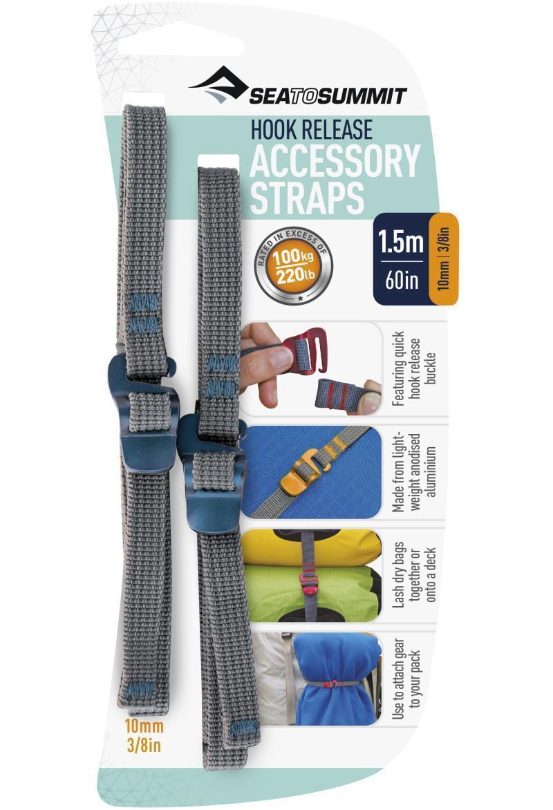 Accessory Straps w/hook release (pair) 10mm x 1.5m (3/8" x 60") - Not Applicable 2