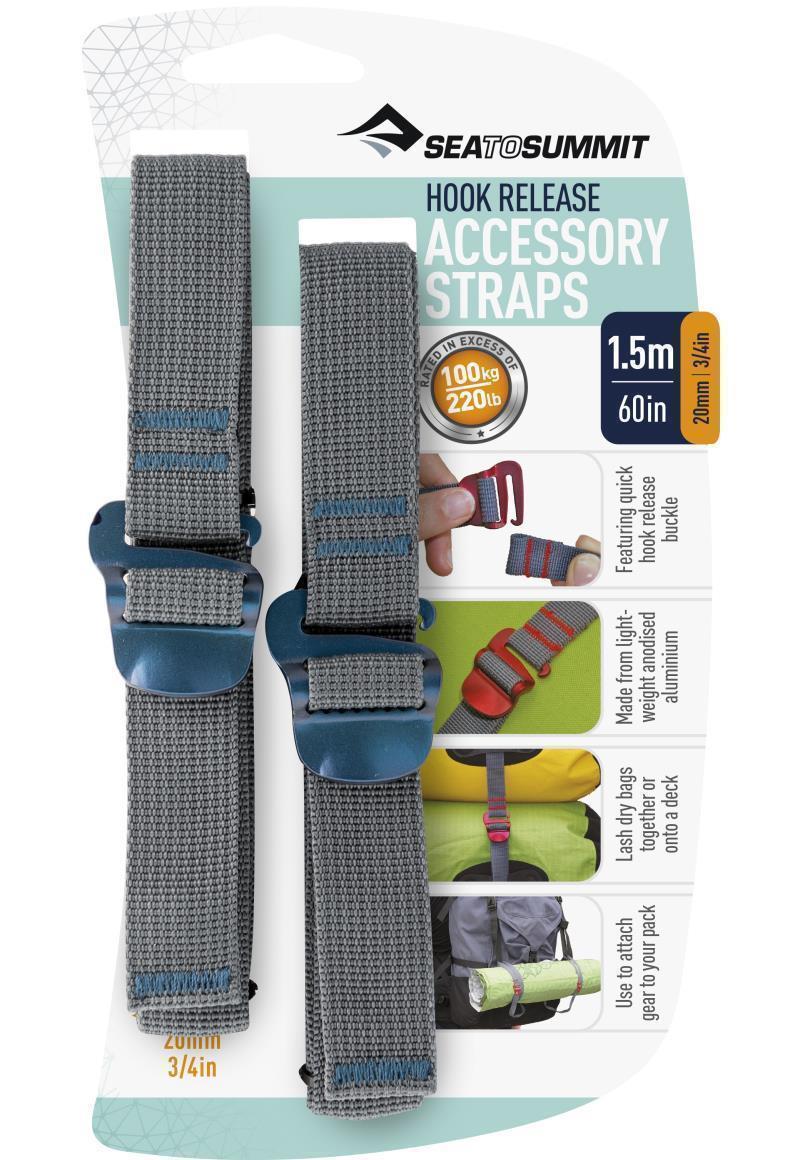 Accessory Straps w/hook release (pair) 20mm x 1.5m (3/4" x 60") - Not Applicable 2