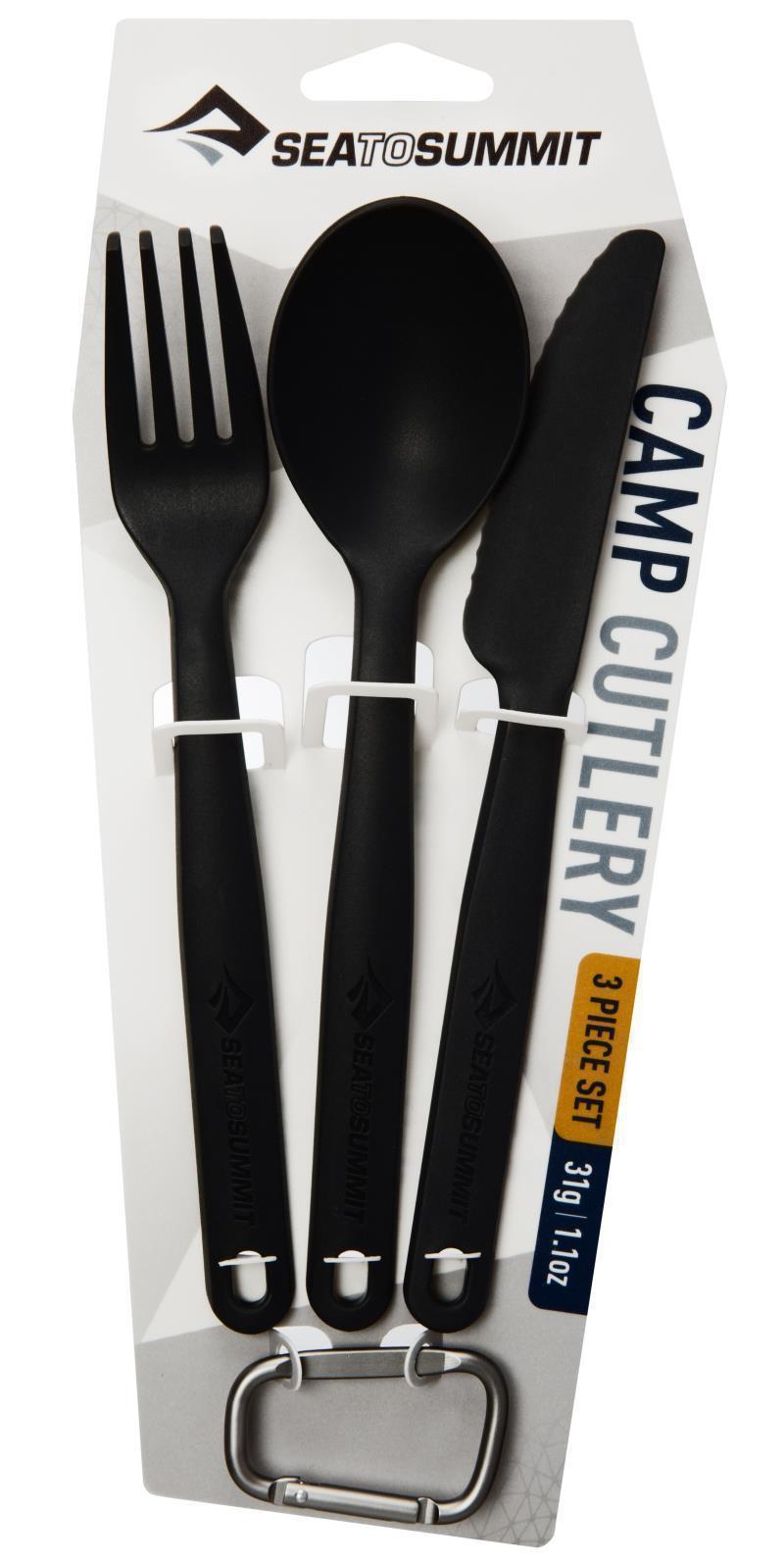 Camp Cutlery Utensil Set - Black 1