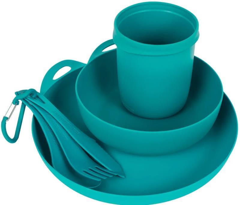 Delta Camp Set - Bowl, Plate, Mug, Cutlery - Pacific Blue 1