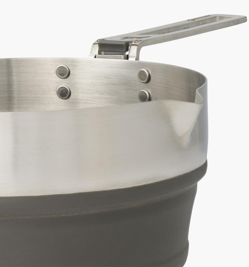Detour SS Collapsible Pot 1.8L - Beluga Black 6