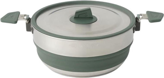Detour SS Collapsible Pot 3L - Laurel Wreath Green 1