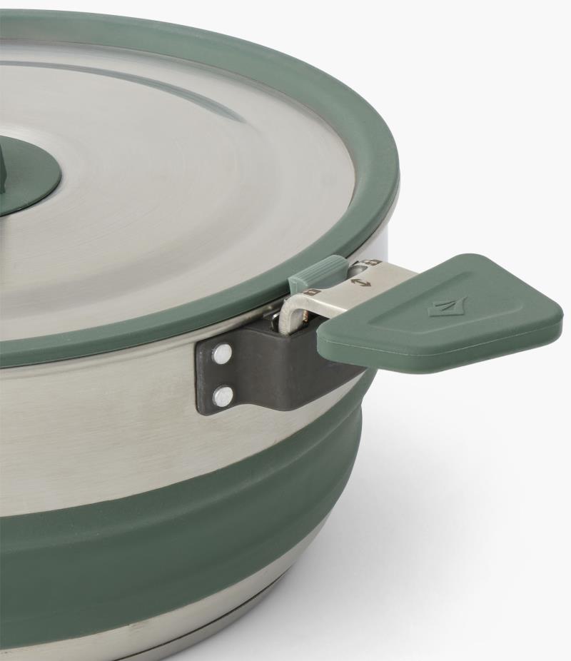Detour SS Collapsible Pot 3L - Laurel Wreath Green 4