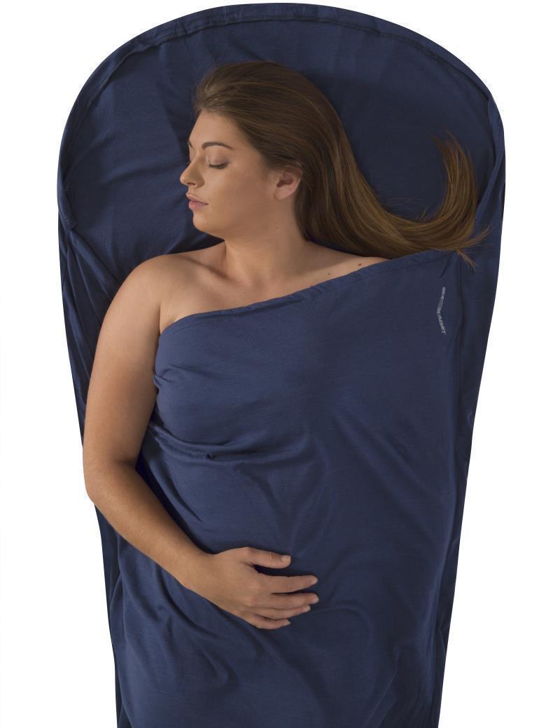 Expander Travel Liner - Mummy with Hood - Navy Blue 2