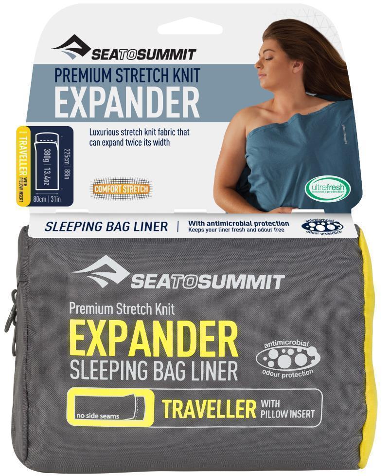 Expander Travel Liner - Traveler with Pillow Insert - Navy Blue 1