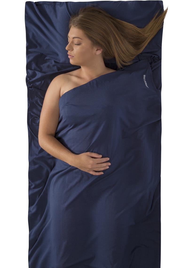 Expander Travel Liner - Traveler with Pillow Insert - Navy Blue 2