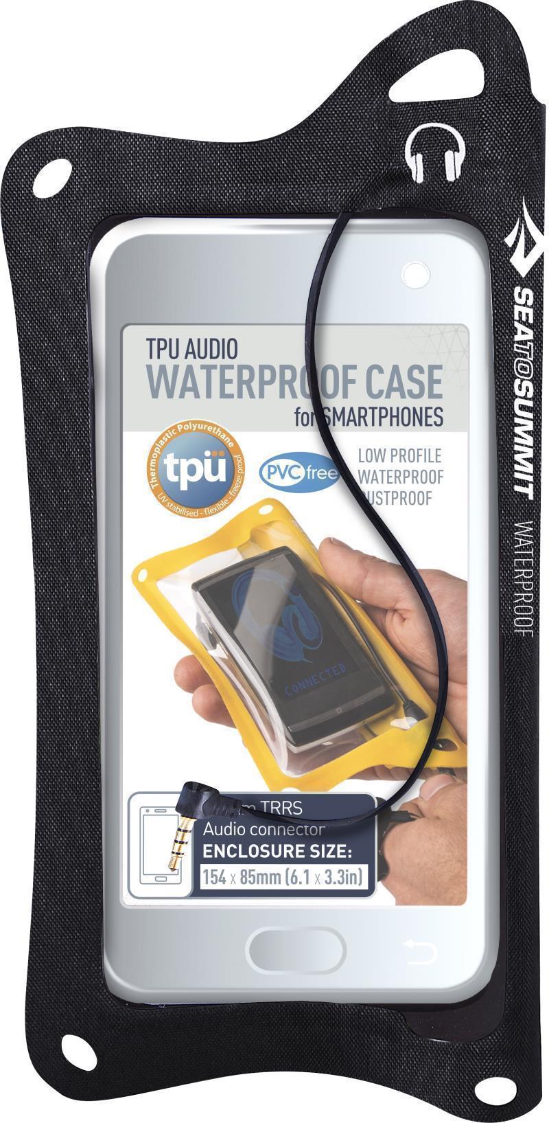 TPU Audio Waterproof Case for Smartphones - Black 1