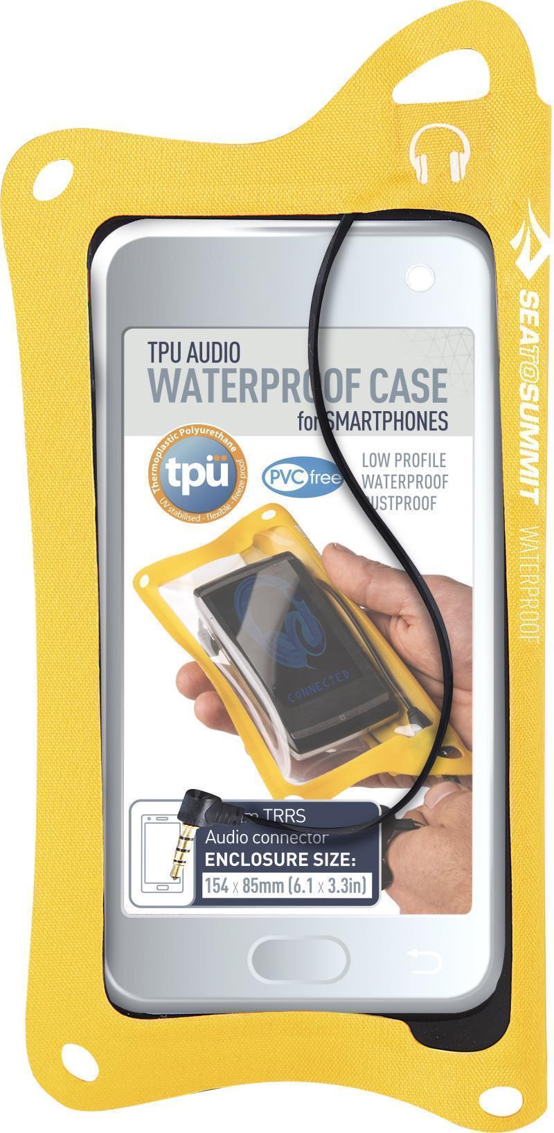 TPU Audio Waterproof Case for Smartphones - Yellow 1