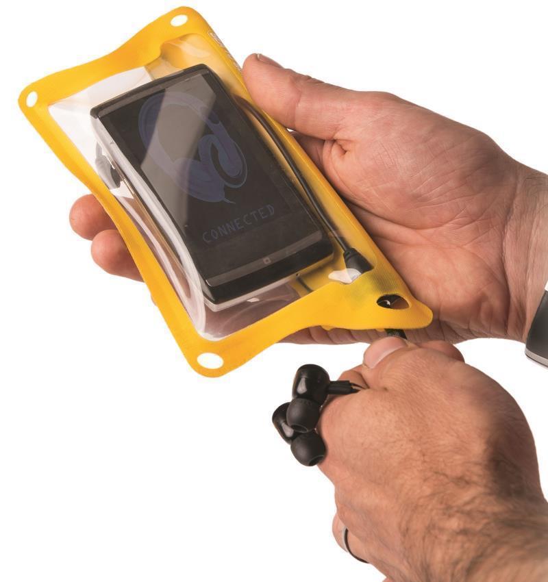 TPU Audio Waterproof Case for Smartphones - Yellow 2