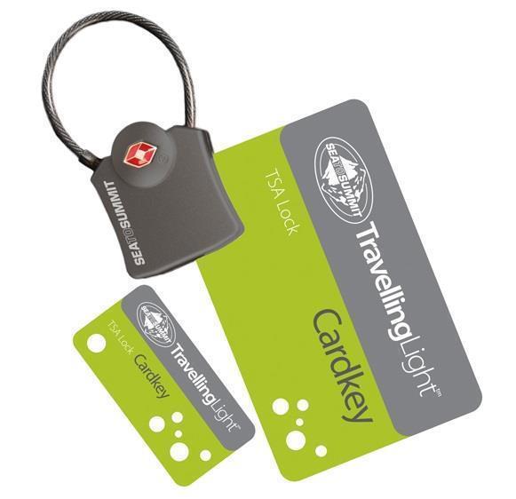 Travelling Light TSA Travel Lock - Cardkey with Cable - Not Applicable 1