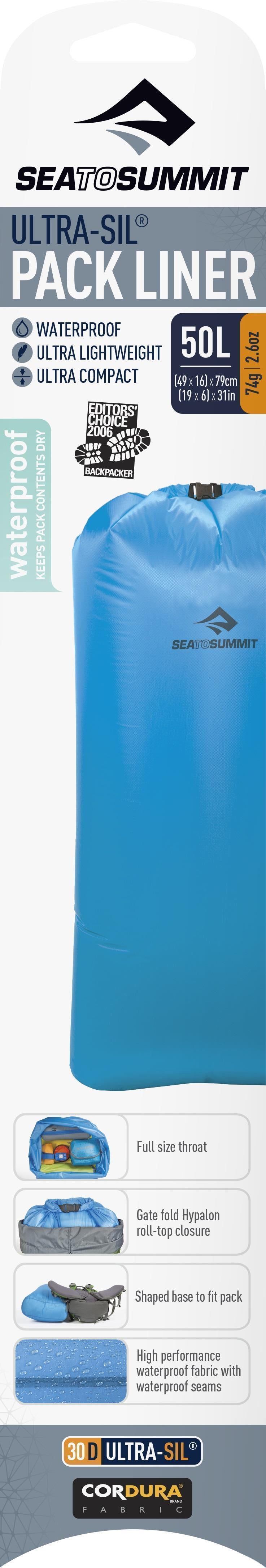 Ultra-Sil Pack Liners - S - 50L - Sky Blue 2