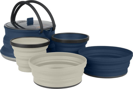 X-Set 12 - 5 Piece - 2.2L Kettle & Bowl & Mug - Navy / Sand 1